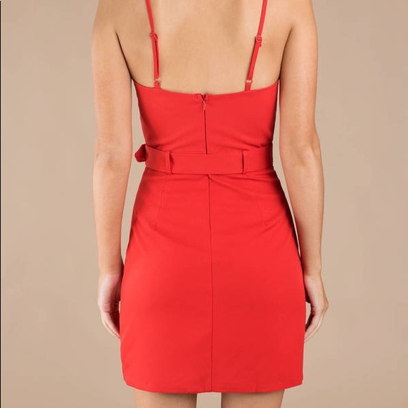 Speechless Red Mini Dress - Picture 2 of 7